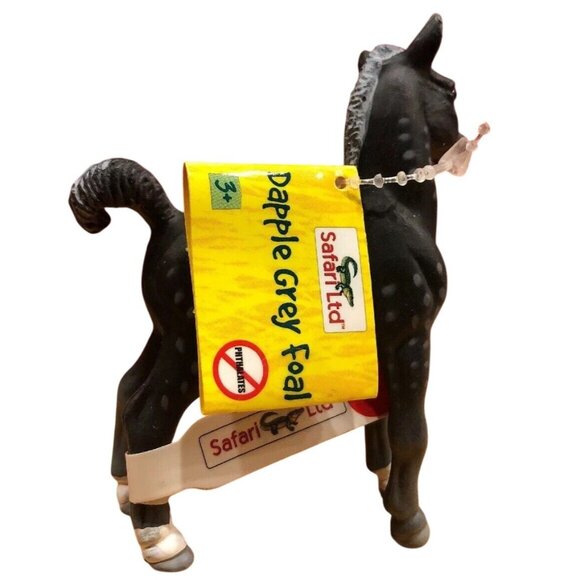 Safari Ltd Dapple Grey Arabian Foal Figure 3" W Tag 2307-29 Retired 1997 Vintage - Picture 3 of 12